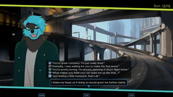 Komorebi in-game dialogue scene 1